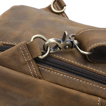 Sacoche Homme Cuir multifonction "Le Dynamo" - Restaur Cuirs