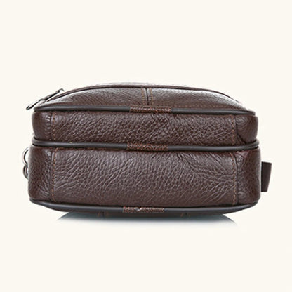 Sacoche Homme Cuir Multifonctionnelle "Le Terrain" - Restaur Cuirs