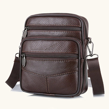 Sacoche Homme Cuir Multifonctionnelle "Le Terrain" - Restaur Cuirs