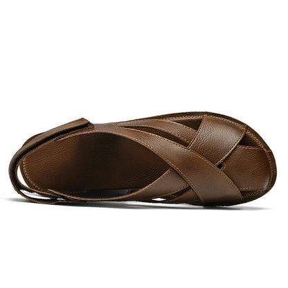 Sandales en Cuir pour Hommes Confortables "Le Nomade" - Restaur Cuirs