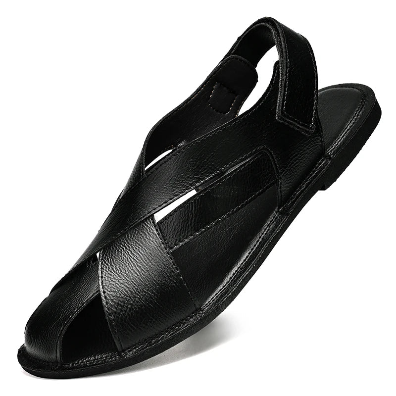 Sandales en Cuir pour Hommes Confortables "Le Nomade" - Restaur Cuirs