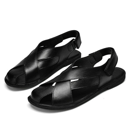 Sandales en Cuir pour Hommes Confortables "Le Nomade" - Restaur Cuirs