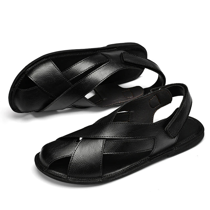 Sandales en Cuir pour Hommes Confortables "Le Nomade" - Restaur Cuirs