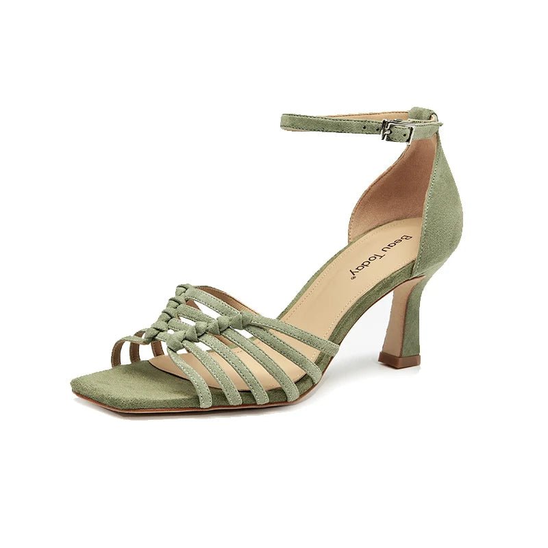 Sandales Femme en cuir à talons hauts "La Fascinante" - Restaur Cuirs