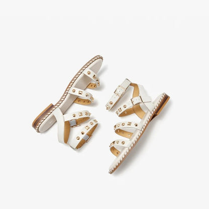 Sandales Femme en Cuir Élégant "La Coquette" - Restaur Cuirs