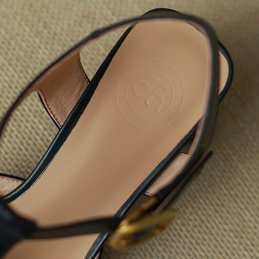 Sandales Femme en Cuir Élégantes "La Perle" - Restaur Cuirs
