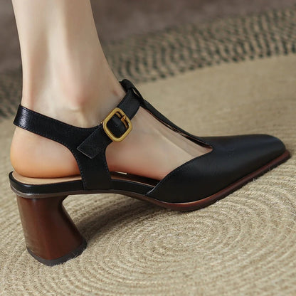 Sandales Femme en Cuir Élégantes "La Perle" - Restaur Cuirs