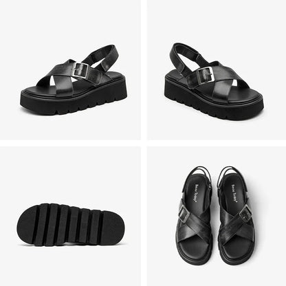 Sandales Femme en Cuir "La Bella" - Restaur Cuirs