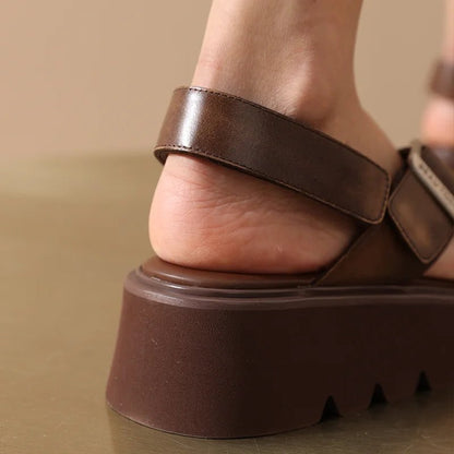 Sandales Femme en Cuir "La Bella" - Restaur Cuirs