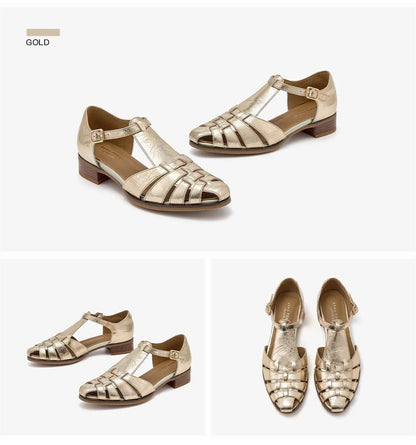 Sandales Femme en cuir verni "L'Impériale" - Restaur Cuirs