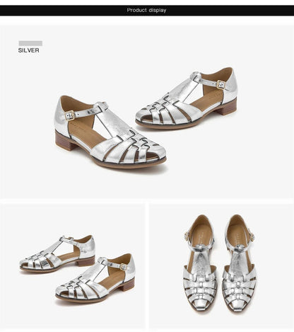 Sandales Femme en cuir verni "L'Impériale" - Restaur Cuirs