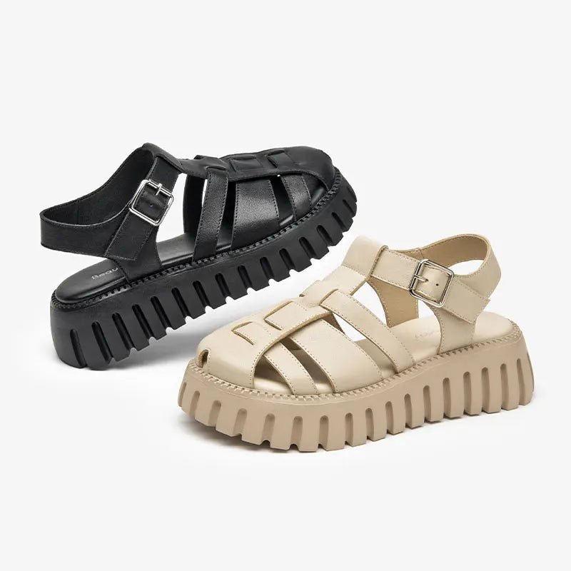 Sandales Femme Gladiateur en Cuir "La Gladiatrice" - Restaur Cuirs