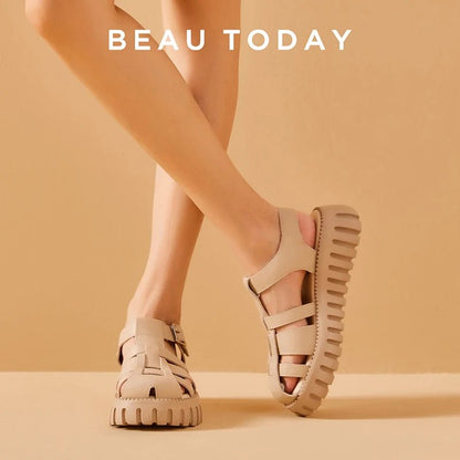 Sandales Femme Gladiateur en Cuir "La Gladiatrice" - Restaur Cuirs