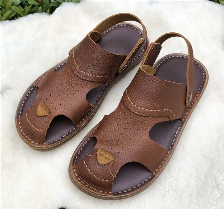 Sandales Homme Cuir Confortables "Le Conquérant"