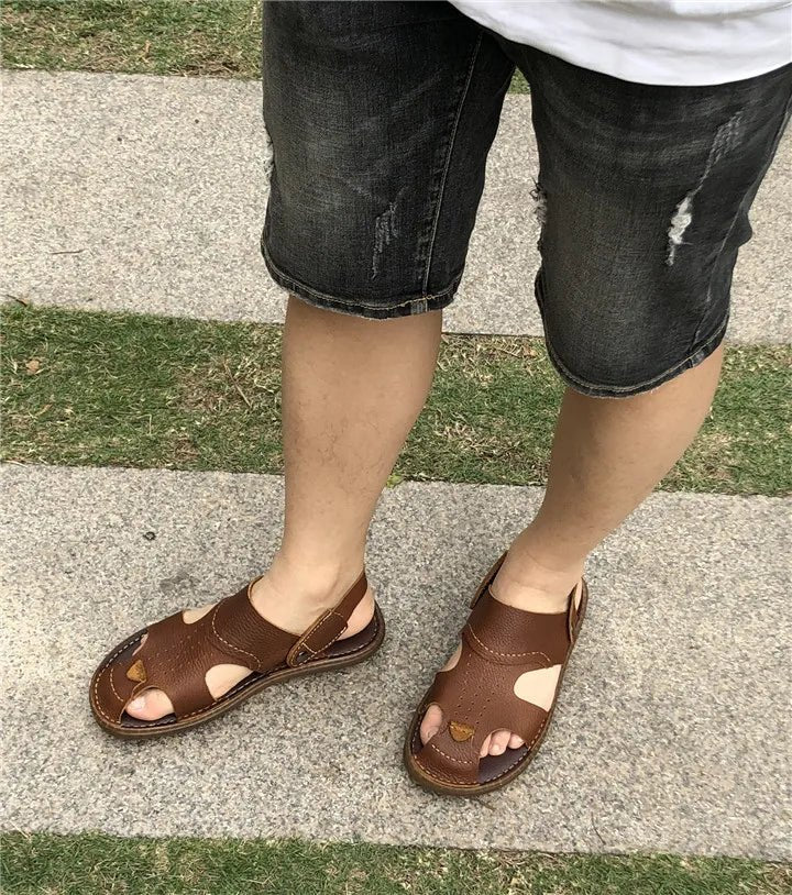 Sandales Homme Cuir Confortables "Le Conquérant"