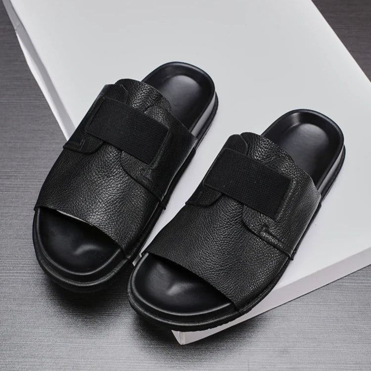 Sandales Homme Cuir Confortables "Le Flot Bleu"
