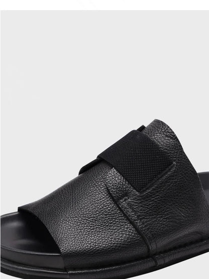 Sandales Homme Cuir Confortables "Le Flot Bleu"