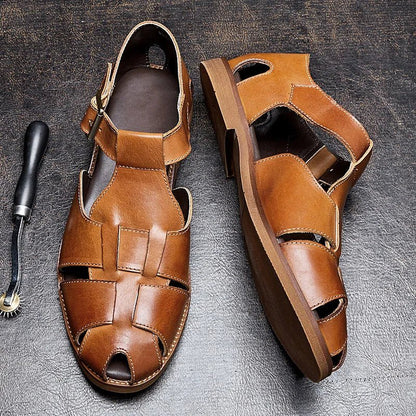Sandales Homme Cuir Élégantes "Le Hédoniste"