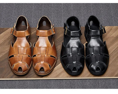 Sandales Homme Cuir Élégantes "Le Hédoniste"