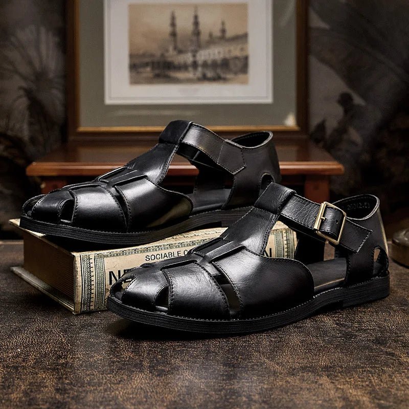 Sandales Homme Cuir Élégantes "Le Hédoniste"