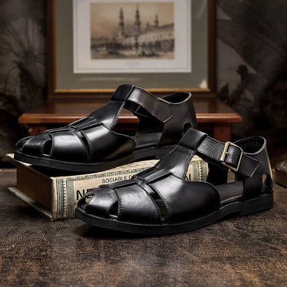 Sandales Homme Cuir Élégantes "Le Hédoniste"