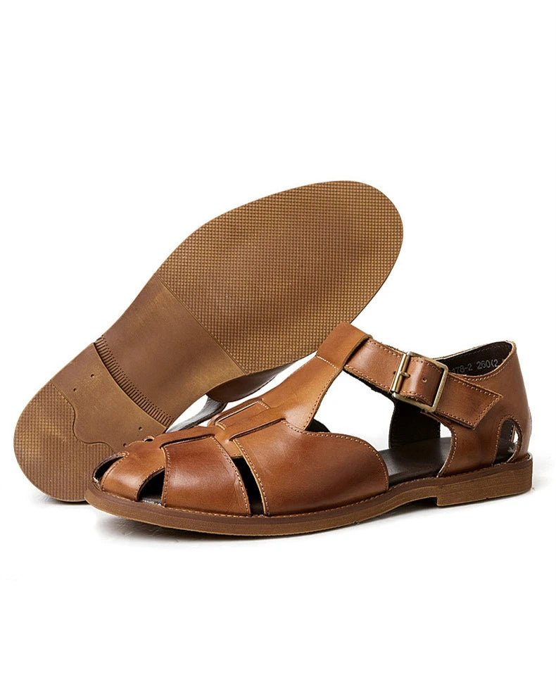 Sandales Homme Cuir Élégantes "Le Hédoniste"