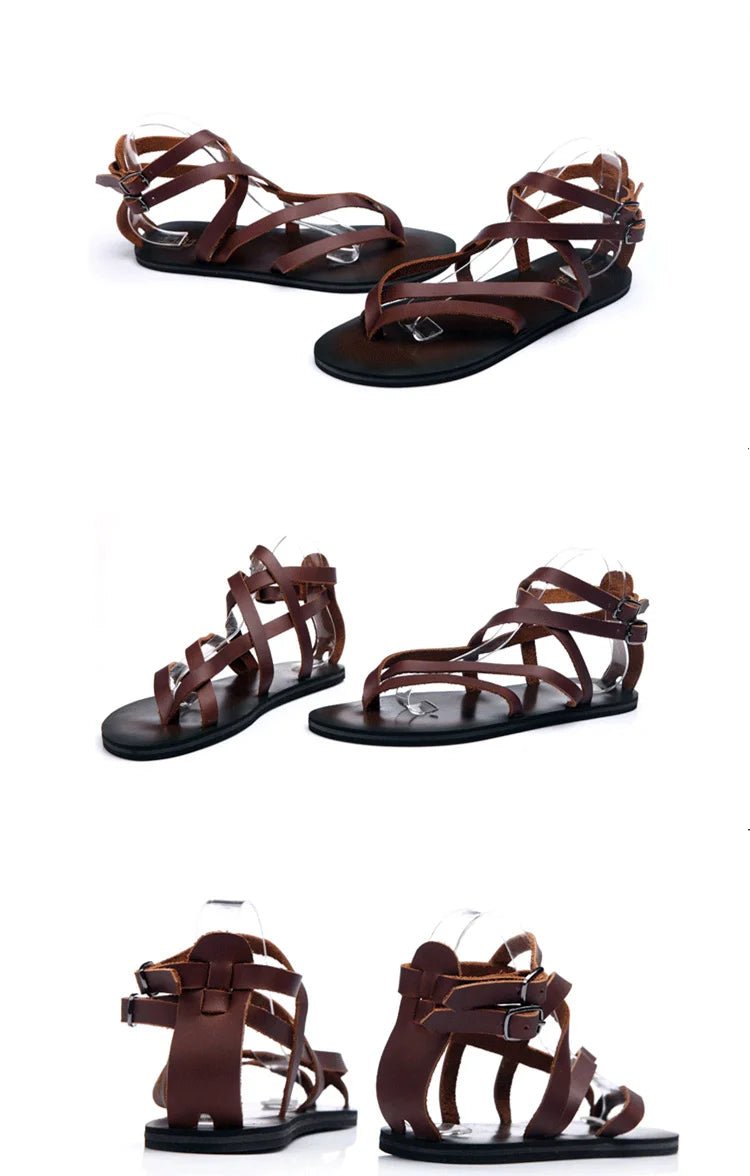 Sandales Homme Cuir élégantes "Le Prometheus"