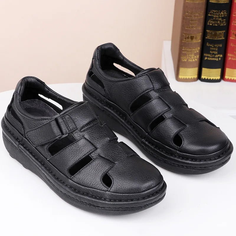 Sandales Homme Cuir Fermées "Le Paisible"