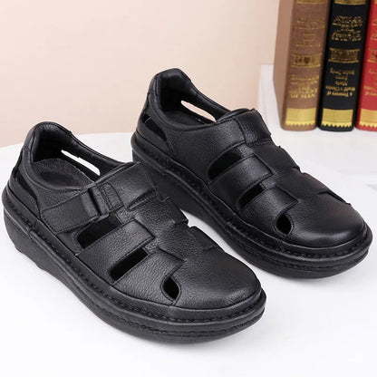 Sandales Homme Cuir Fermées "Le Paisible"
