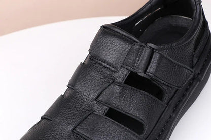 Sandales Homme Cuir Fermées "Le Paisible"