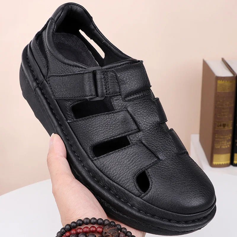 Sandales Homme Cuir Fermées "Le Paisible"