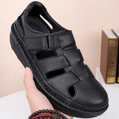 Sandales Homme Cuir Fermées "Le Paisible"