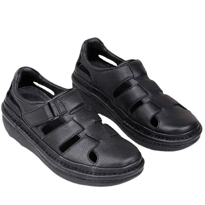 Sandales Homme Cuir Fermées "Le Paisible"