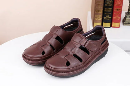 Sandales Homme Cuir Fermées "Le Paisible"