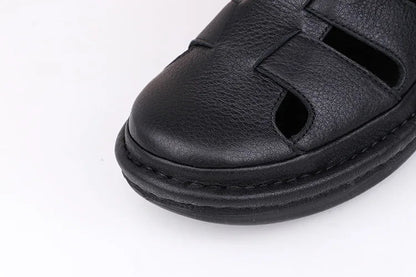 Sandales Homme Cuir Fermées "Le Paisible"