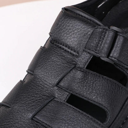 Sandales Homme Cuir Fermées "Le Paisible"