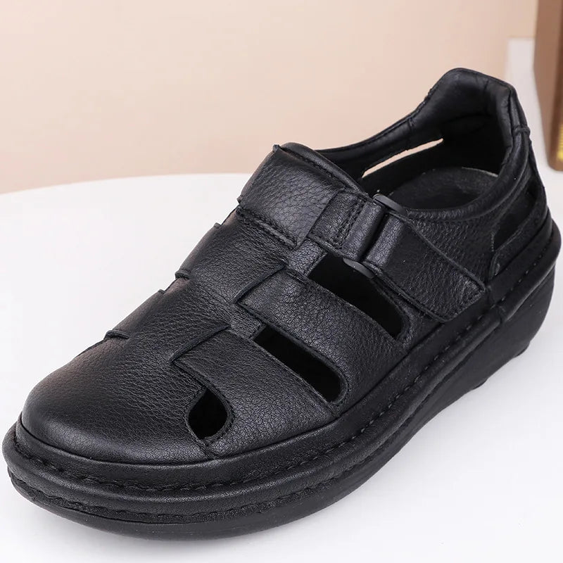 Sandales Homme Cuir Fermées "Le Paisible"