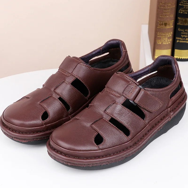 Sandales Homme Cuir Fermées "Le Paisible"