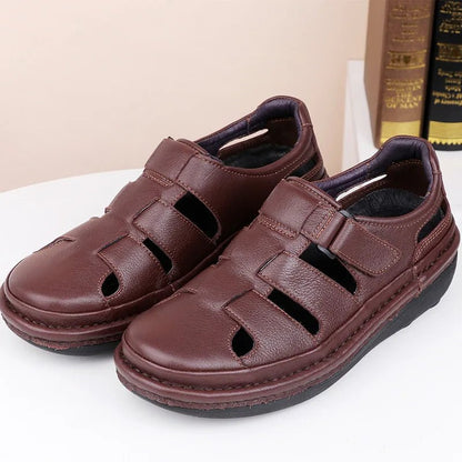 Sandales Homme Cuir Fermées "Le Paisible"