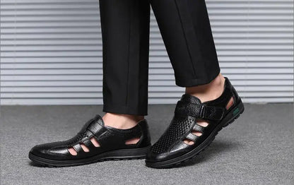 Sandales homme cuir "L'Aéré" - Restaur Cuirs