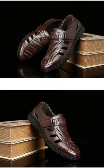Sandales homme cuir "L'Aéré" - Restaur Cuirs