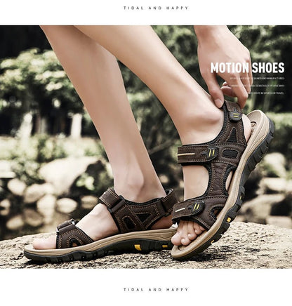 Sandales homme cuir "L'Aventurier" - Restaur Cuirs