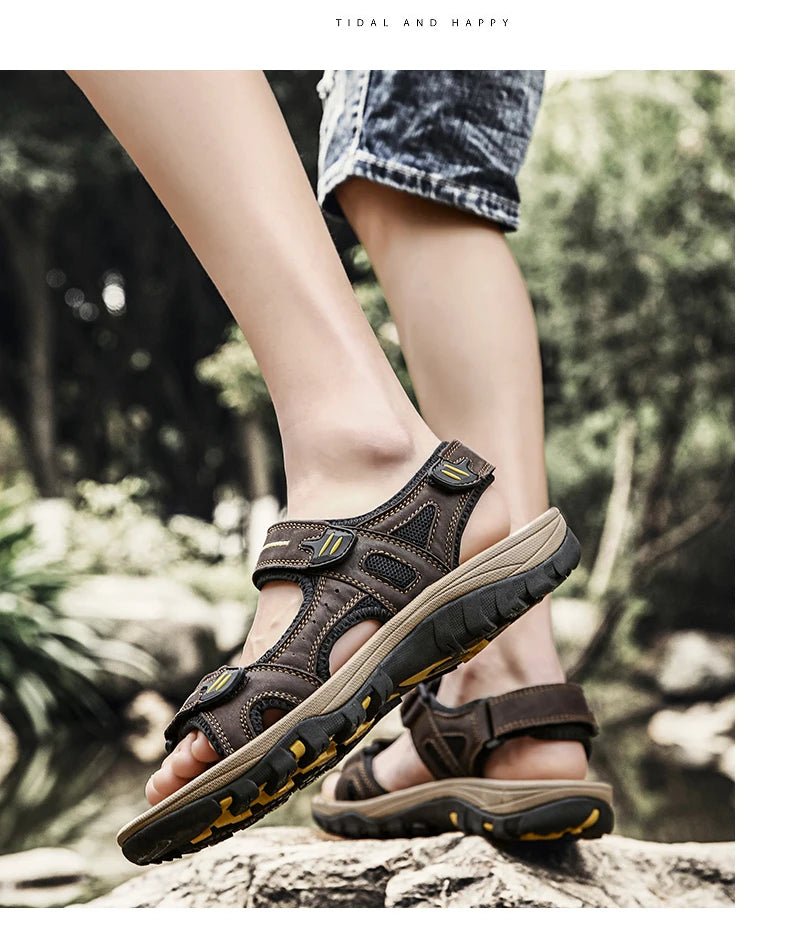 Sandales homme cuir "L'Aventurier" - Restaur Cuirs