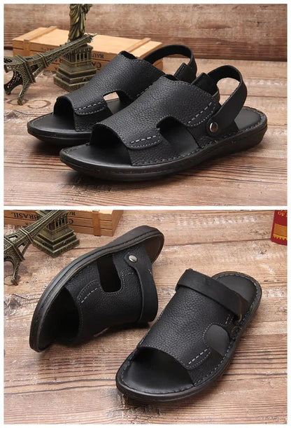 Sandales Homme Cuir Souple "Le Promeneur"