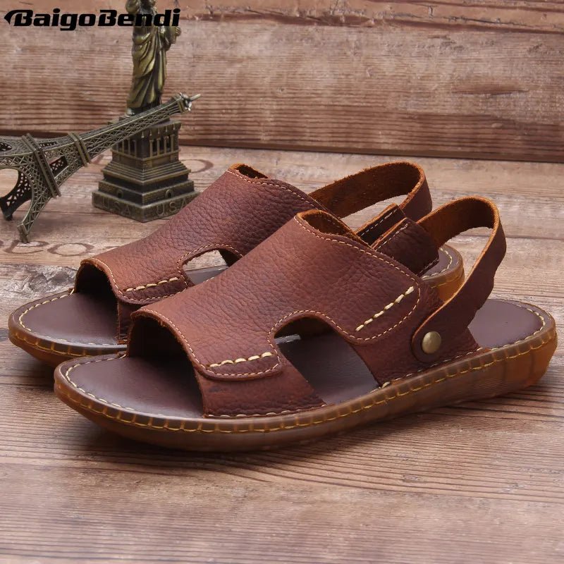 Sandales Homme Cuir Souple "Le Promeneur"