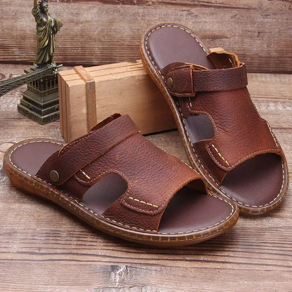 Sandales Homme Cuir Souple "Le Promeneur"