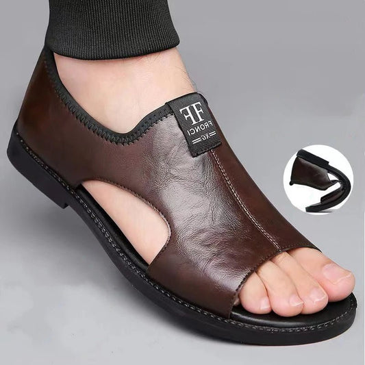 Sandales Homme en Simili Cuir "Le Spartiate" - Restaur Cuirs