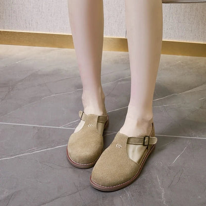 Sandales plates cuir femme "La Spartiate Chic" - Restaur Cuirs