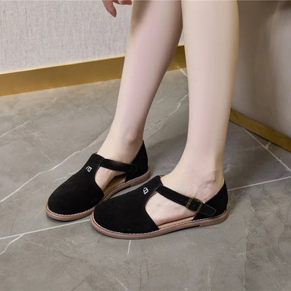 Sandales plates cuir femme "La Spartiate Chic" - Restaur Cuirs