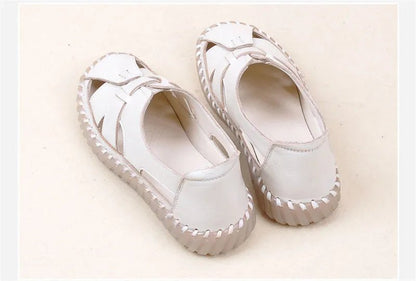Sandales Plates Cuir pour Femme "Livia" - Restaur Cuirs